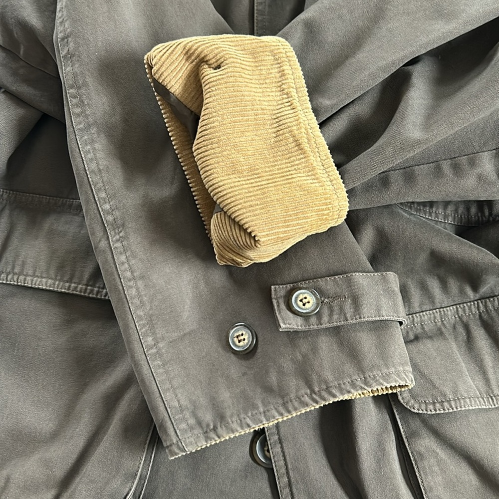 Vintage Woodlake Barn Coat Chore Jacket Size XL Brown Cotton Tan Corduroy - Picture 10 of 10